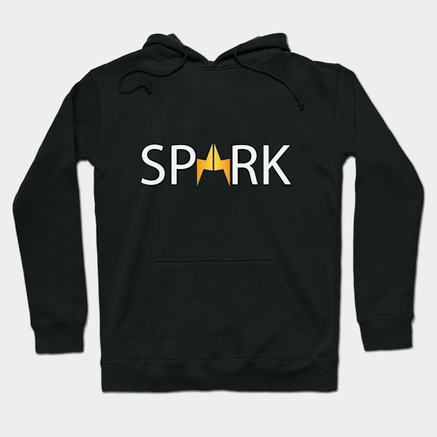 Spark creative artwork Hoodie by BL4CK&WH1TE 